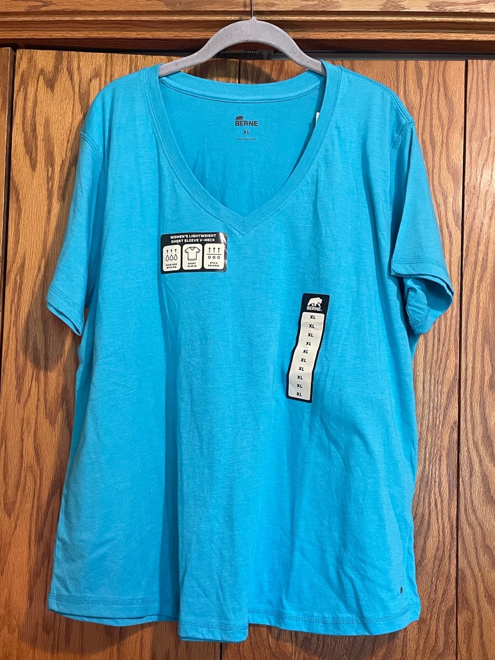 Blue V-Neck Women’s Tee
